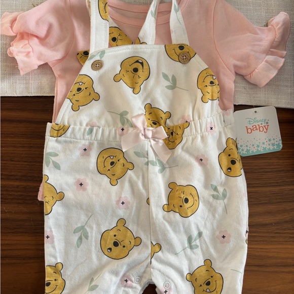 Disney Other - Pooh Pink and White 2 Piece Outfit